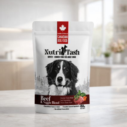 NUTRITASH Gently Cooked Beef & Veggie Blend Dog Food